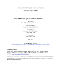 Global Financial Cycles and Risk Premiums