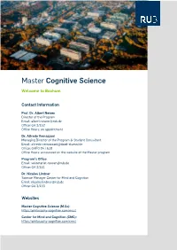 Master Cognitive Science