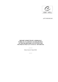 State Report Azerbaijan