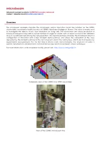 Microbeam Advanced Example Located in $G4INSTALL/Examples/Advanced Contact : Sébastien Incerti (Incerti@Cenbg.In2p3.Fr)