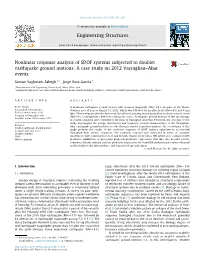 Nonlinear Response Analysis of SDOF Systems Subjected to Doublet