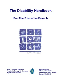 The Disability Handbook for the Executive Branch