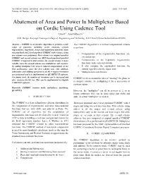 Abatement of Area and Power in Multiplexer Based on Cordic Using