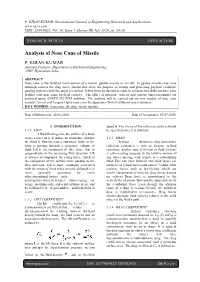 Analysis of Nose Cone of Missile