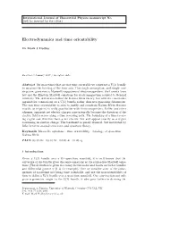 Electromagnetism, the Lorentz Force Law and the Einstein-Maxwell Equations for Electromagnetism Coupled to General Relativity