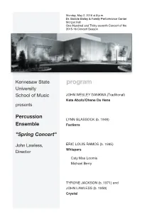 KSU Percussion Ensemble