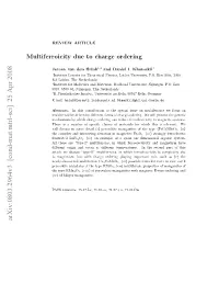 Multiferroicity Due to Charge Ordering