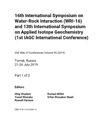 New Data on Stable Isotopes, In-Situ Gas Analysis and Fluid Inclusions
