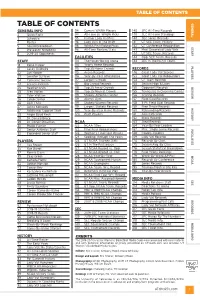Table of Contents