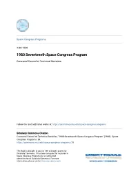 1980 Seventeenth Space Congress Program