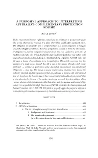 A Purposive Approach to Interpreting Australia's Complementary