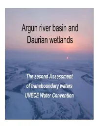 Argun River Basin and Daurian Wetlands