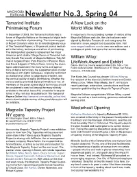 EDITIONS Newsletter No.3, Spring 04 Tamarind Institute a New Look on the Printmaking Forum World Wide Web