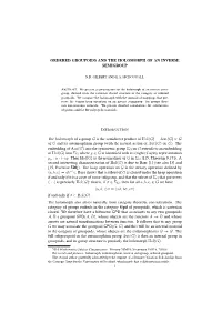 Ordered Groupoids and the Holomorph of an Inverse Semigroup