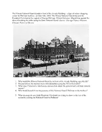 The Illinois National Guard Stands in Front of the Arcade Building - a Type of Indoor Shopping Center for Pullman Workers - on July 10Th, 1894
