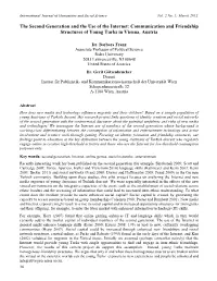 The Second Generation and the Use of the Internet: Communication and Friendship Structures of Young Turks in Vienna, Austria
