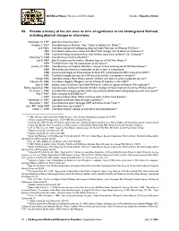 Underground Railroad Network to Freedom / Application Form July 14, 2004 Old Slave House / Reverse U.G.R.R