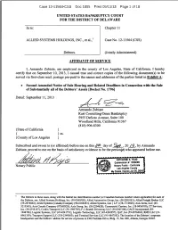 Case 12-11564-CSS Doc 1805 Filed 09/11/13 Page 1 of 18 Case 12-11564-CSS Doc 1805 Filed 09/11/13 Page 2 of 18 Allied Systems Holdings, Inc