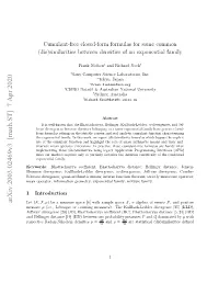 Cumulant-Free Closed-Form Formulas for Some Common (Dis) Similarities Between Densities of an Exponential Family
