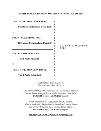 GWO Litigation Trust V Sprint.Pdf