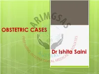 Obstetric Cases