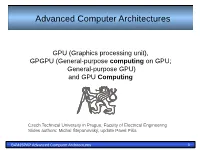 PAP Advanced Computer Architectures 1 Motivation