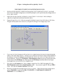 LT Spice – Getting Started Very Quickly – Part II Single Supply AC