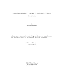 By Daniel S. Houston a Dissertation Submitted to Johns Hopkins