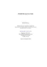 MVAPICH2 2.2Rc2 User Guide