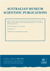 On the Occurrence of Fossil Insects in the Mesozoic Rocks of Western Australia