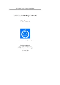 Source–Channel Coding in Networks