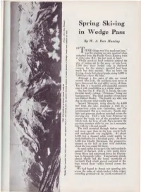 Spring Ski-Ing in Wedge Pass