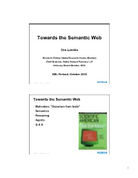 Towards the Semantic Web