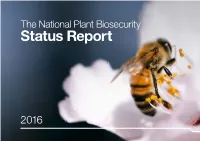 2016 National Plant Biosecurity Status Report
