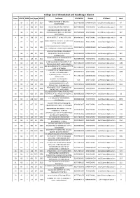 College List of Ahmedabad and Gandhingar District Sr No