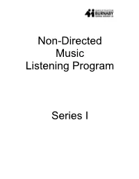 Listening Program Script I