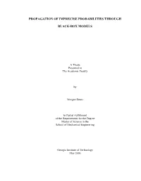 Propagation of Imprecise Probabilities Through