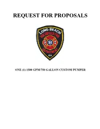 Request for Proposals