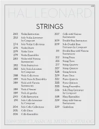 Strings: 6/18/09 4:05 PM Page 249 HAL LEONARD249 STRINGS