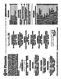 Take-Out Menu