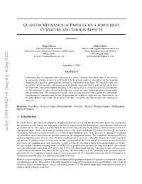 Arxiv:1908.06423V4 [Hep-Th] 4 Sep 2020 Dimensional Space