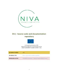 D4.1 Source Code and Documentation Repository