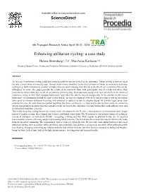 Enhancing Utilitarian Cycling: a Case Study