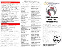OC Public Library Summer Reading List 9-12