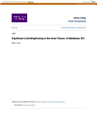 Significant Limb-Brightening in the Inner Parsec of Markarian 501