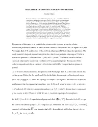 The Purpose of This Paper Is to Establish the Existence of A