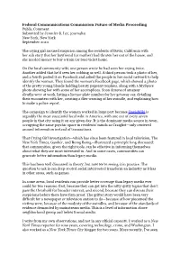 FCC Future of Media Public Comment