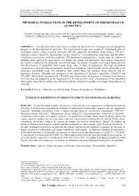 Microbial Interactions in the Development of the Biomass of Gliricidia1