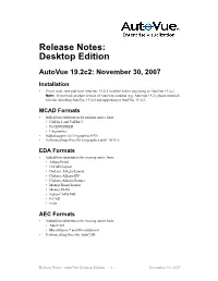 Release Notes: Desktop Edition