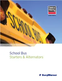 School Bus Starters & Alternators
